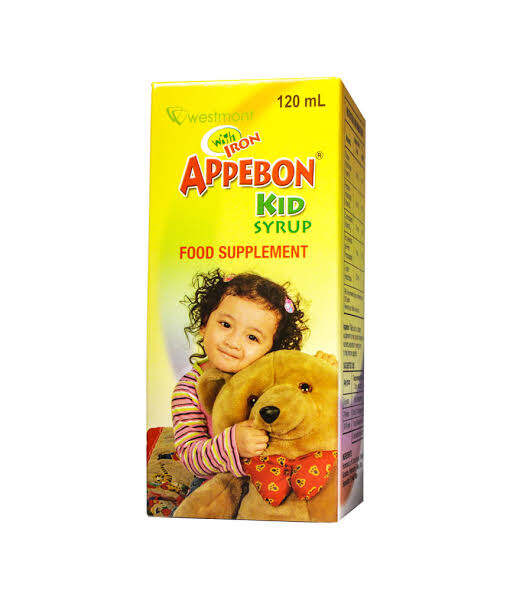 APPEBON KID SYRUP APPETITE STIMULANT W/ IRON 120mL