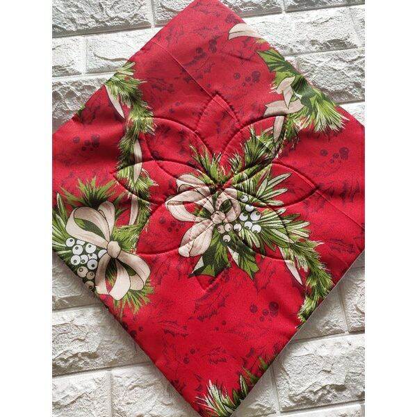 NEW CHRISTMAS THROW PILLOW CASE / COVER WITHOUT RAFFLES 16X16 INCH