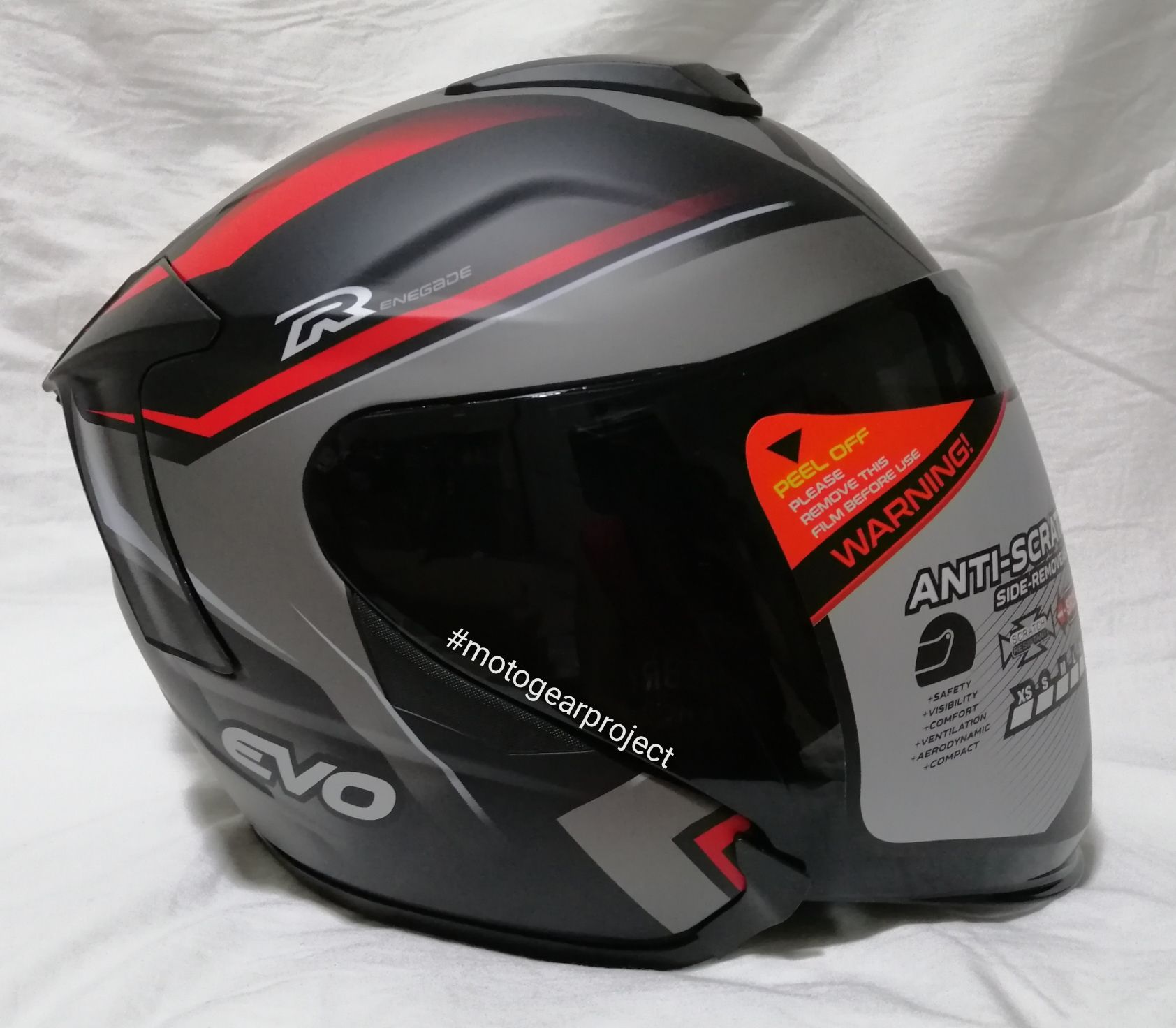 EVO RX-5 Renegade Half Face Dual Visor Helmet | Lazada PH