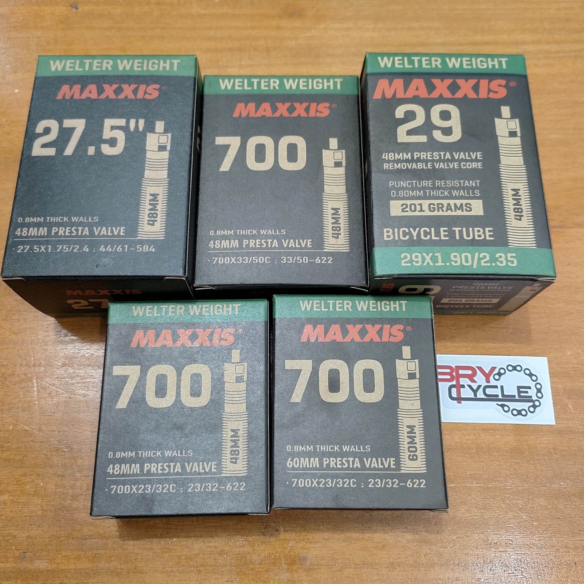 MAXXIS INNER TUBE 700C / 26 / 27.5 / 29 PRESTA(FV) & SCHRADER(AV