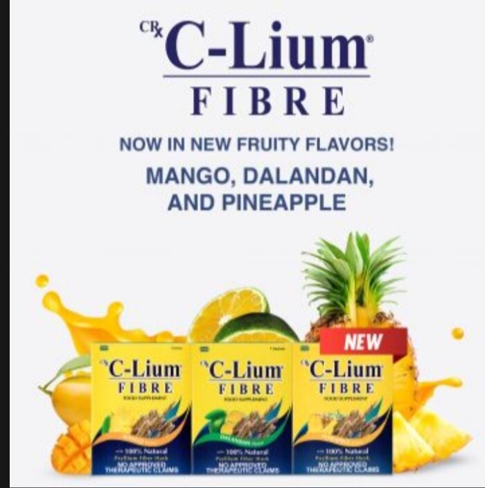 Fiber supplement with three different flavors Dalandan, Mango, and