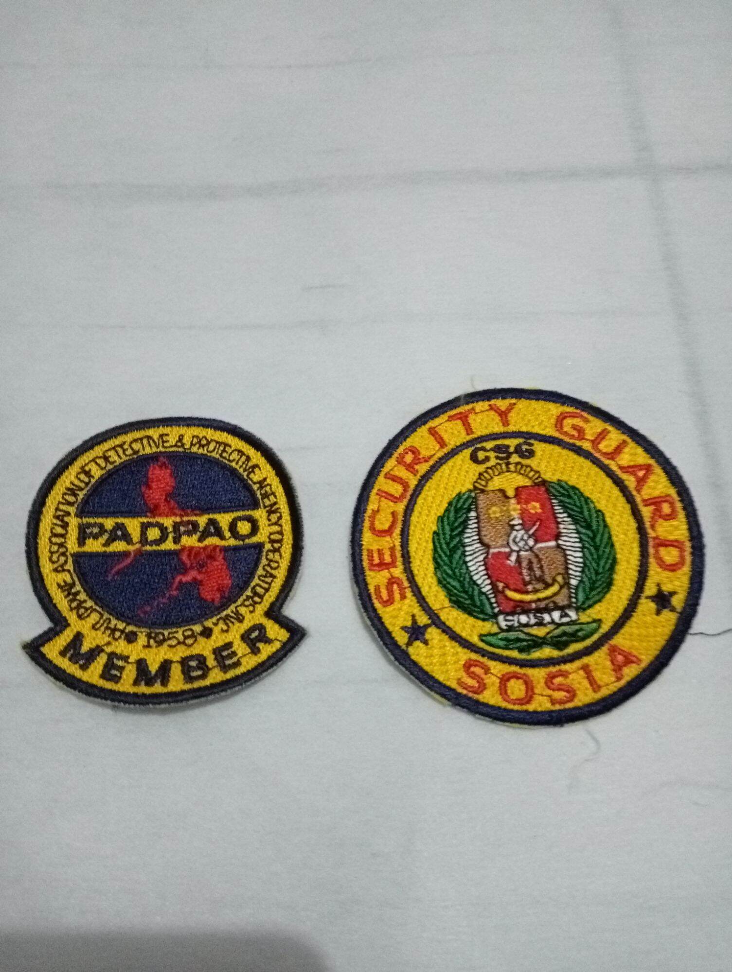 Padpao With Social For Security Guard Patches 1 set | Lazada PH