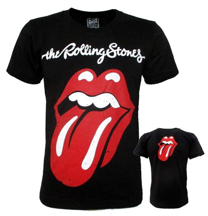 Vintage Style Rockband Tees The Rolling Stones Logo Tongue Modern ...