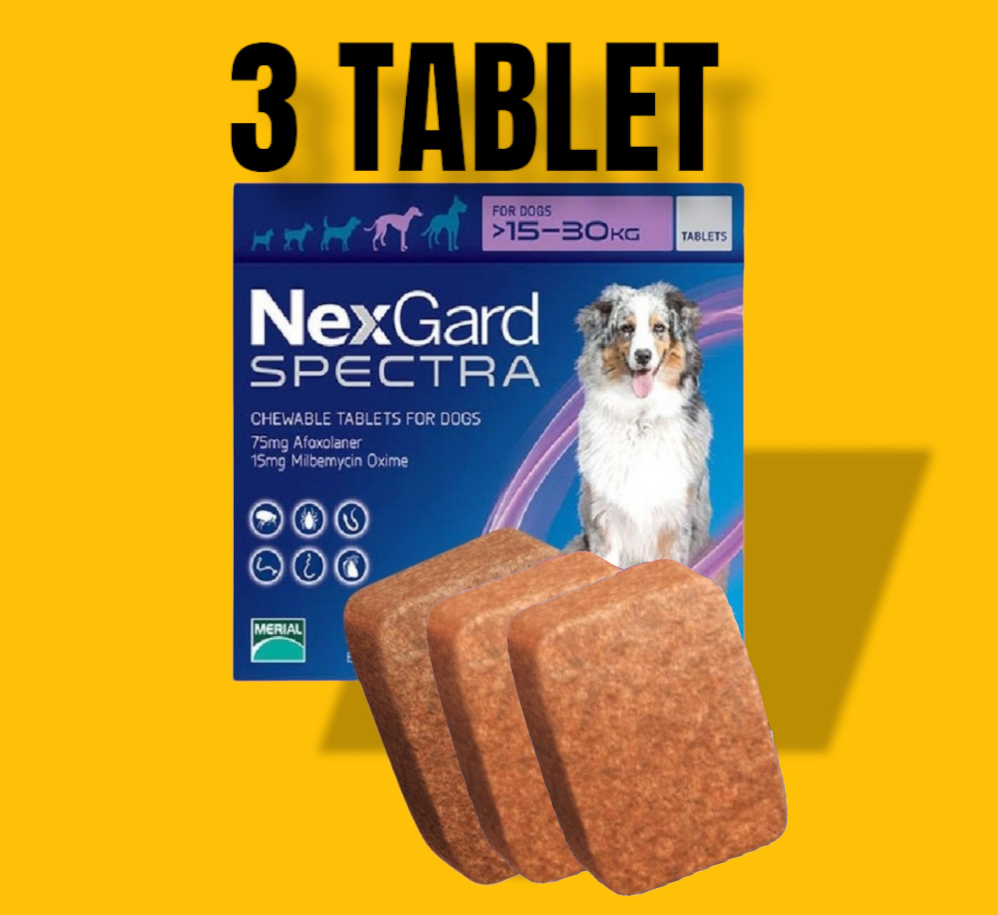 Nexgard Spectra Chewable tablet 1530kg (1Box w/ STICKER) Lazada PH