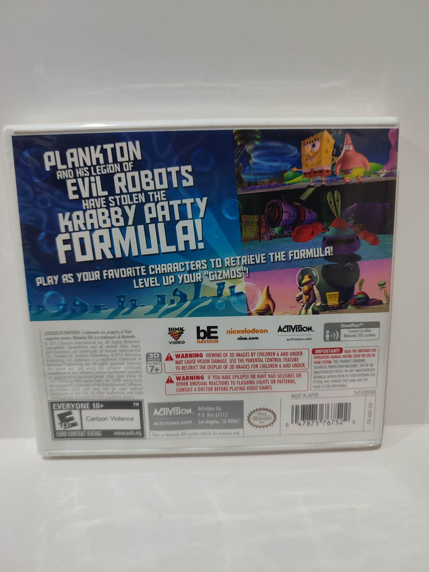 3DS - SpongeBob: Planktons Robotic Revenge (BRAND NEW) "US". 