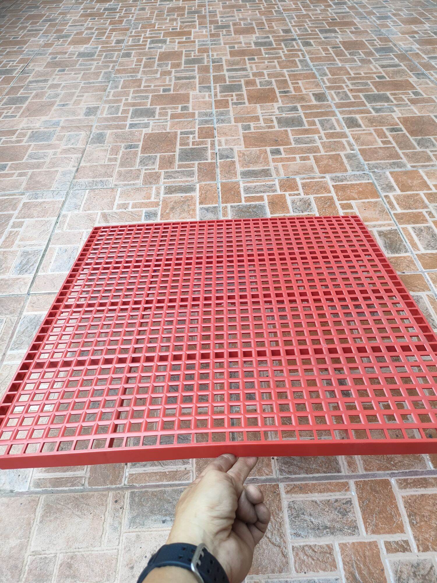 2x2 plastic matting, 2ft x 2ft plastic matting, color red plastic matting, matting Lazada PH