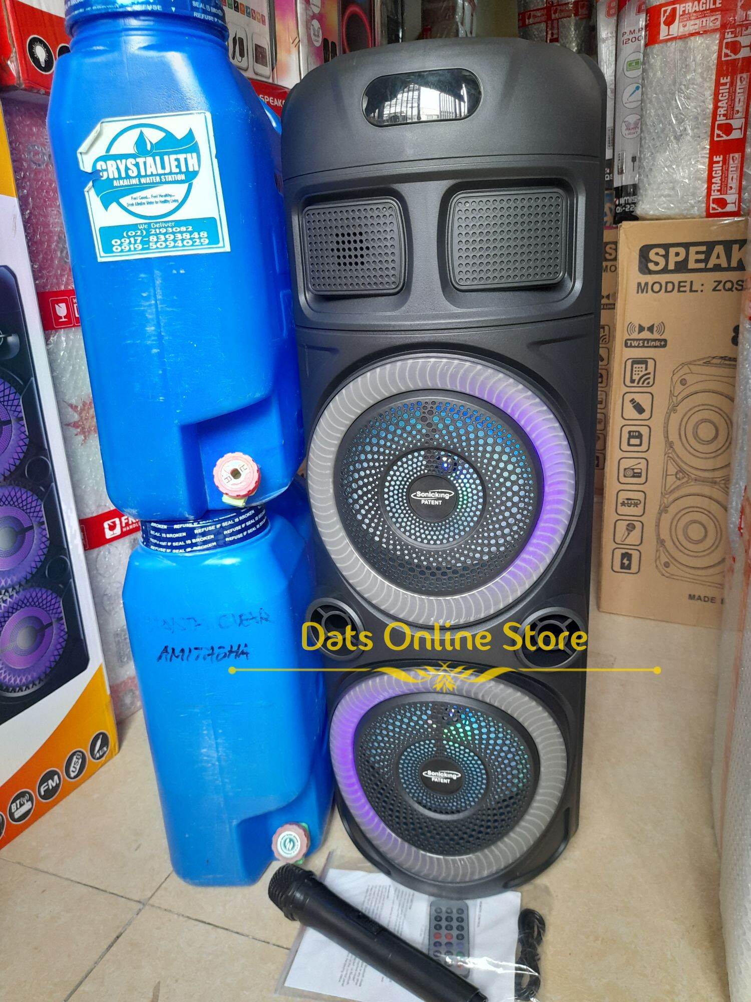 16800W 32 INCH Bluetooth Karaoke Dual Speaker with adjustable Bass