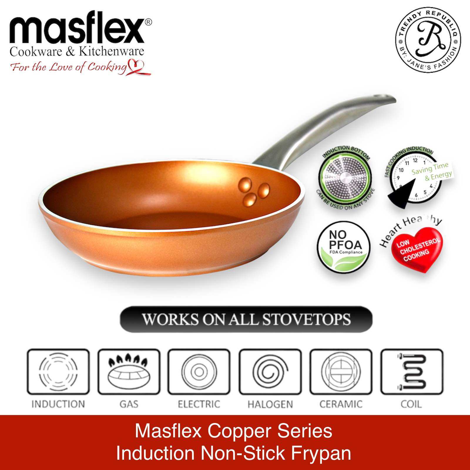 Masflex High Quality Copper Induction Non Stick Frying Pan