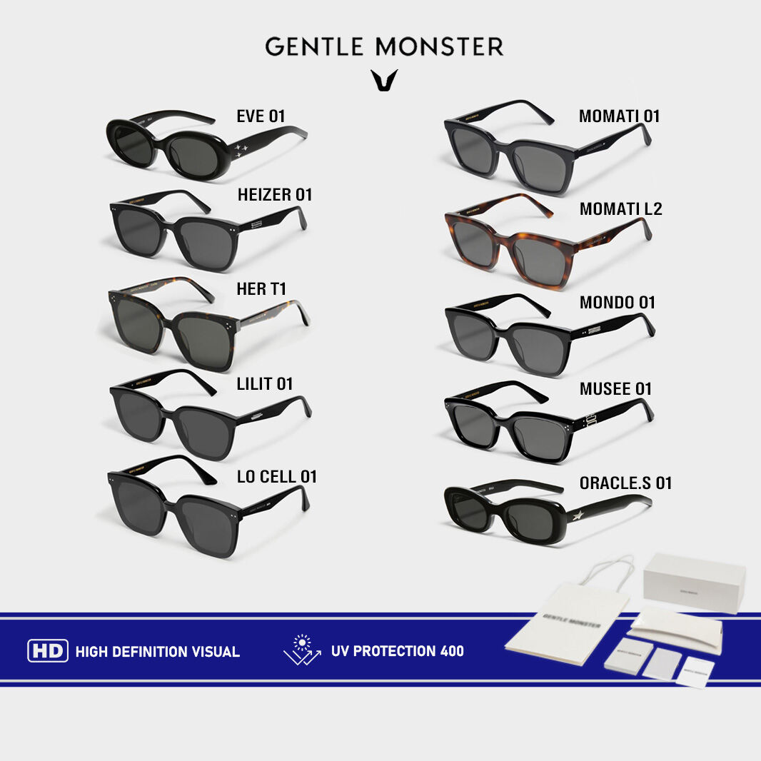 Gentle Monster Polarized Sunglasses Collection, Unisex with Accessories