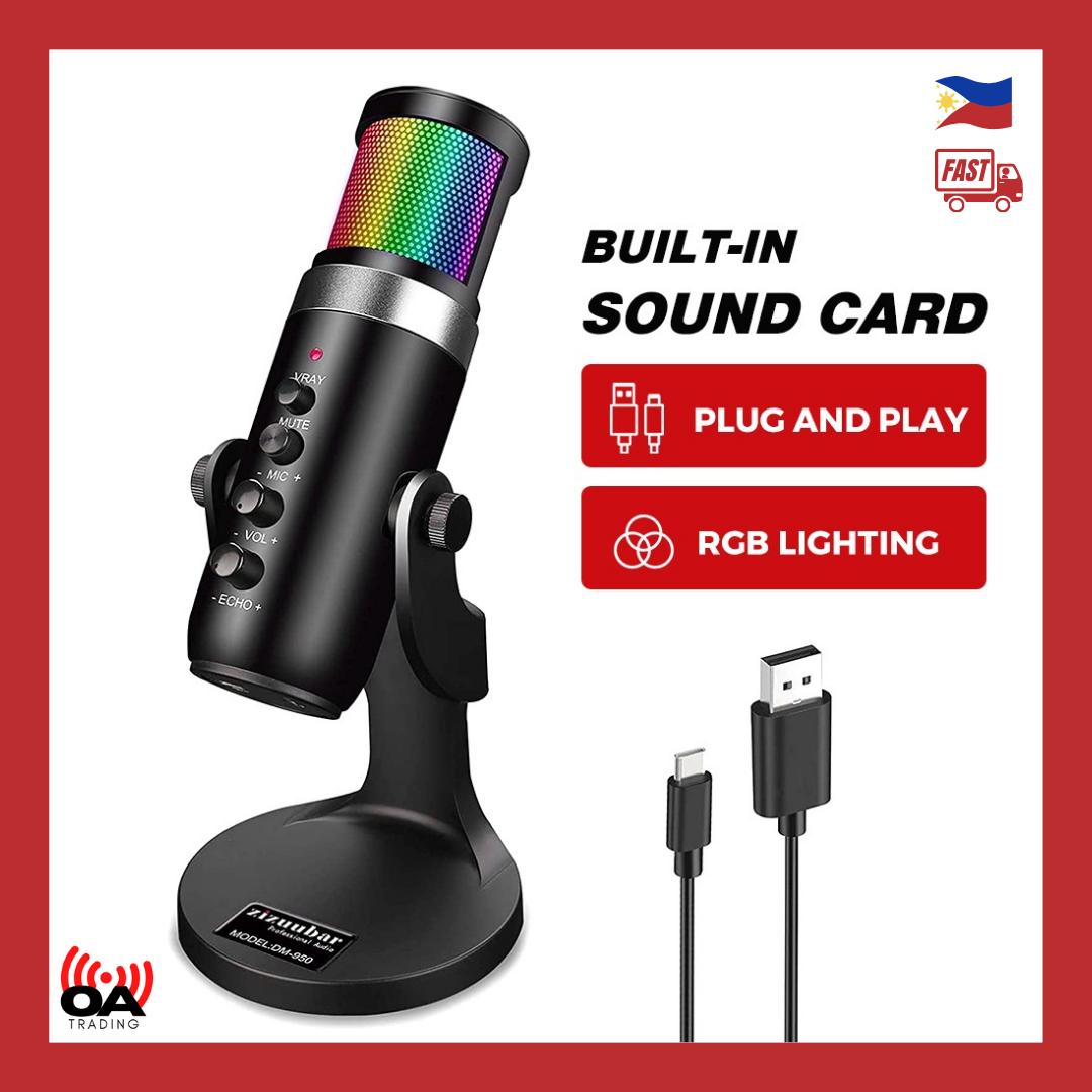 ONAIR Rgb Condenser Mic USB JD-950 | Lazada PH