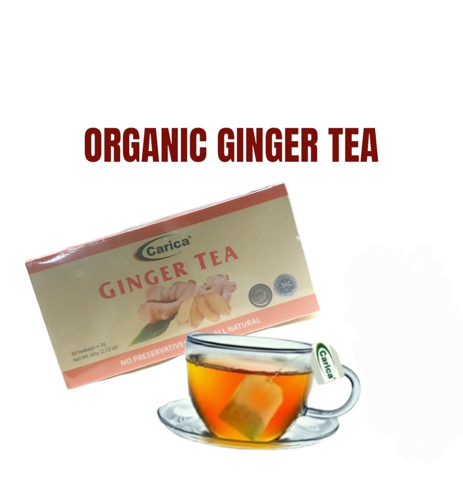 ORGANIC GINGER TEA 30TEABAGS IN 1 BOX 2GRAMS PER BAG Lazada PH