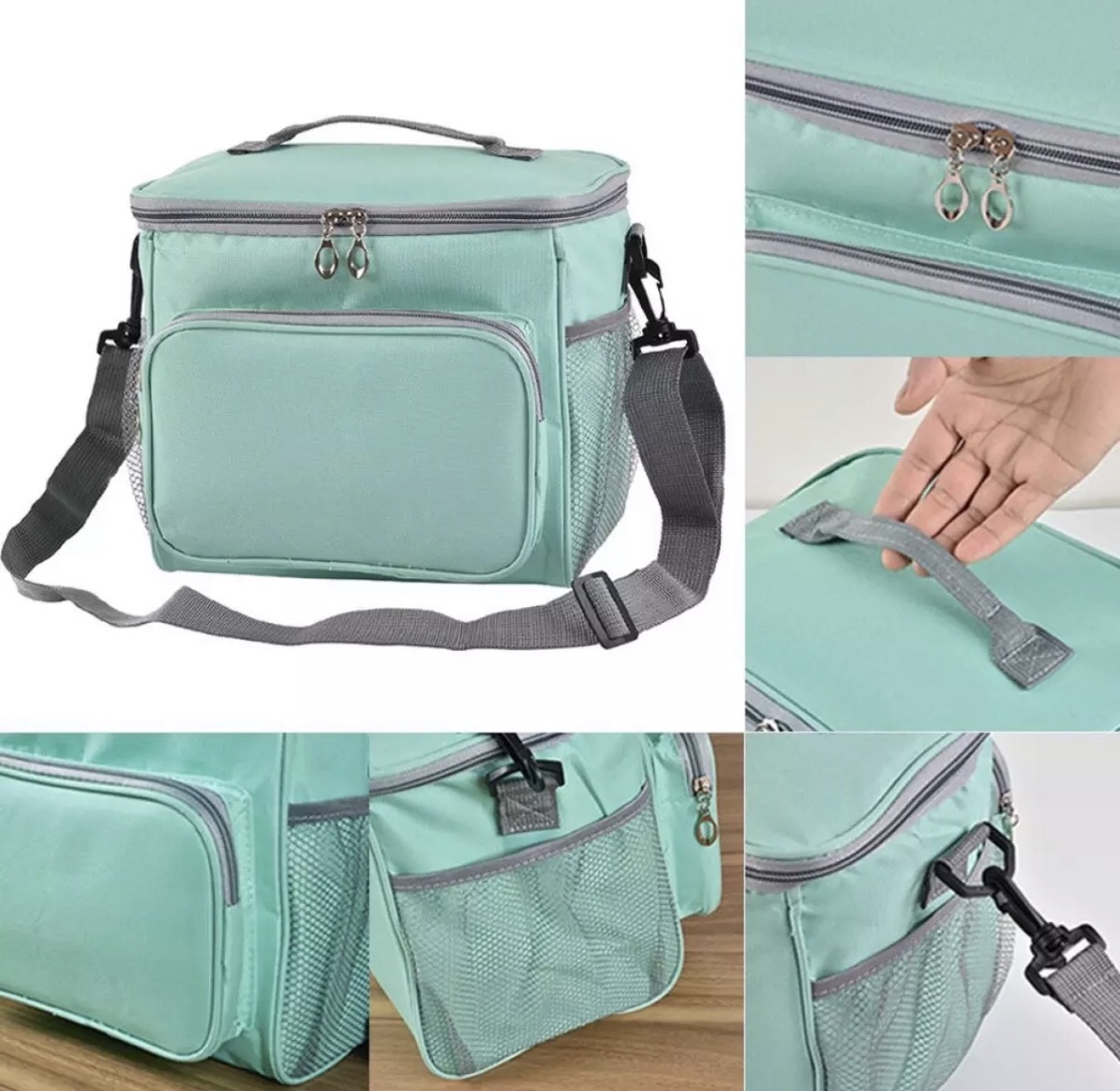 Waterproof Lunch Bag with Adjustable Storage - Brand: Oxford Cloth
