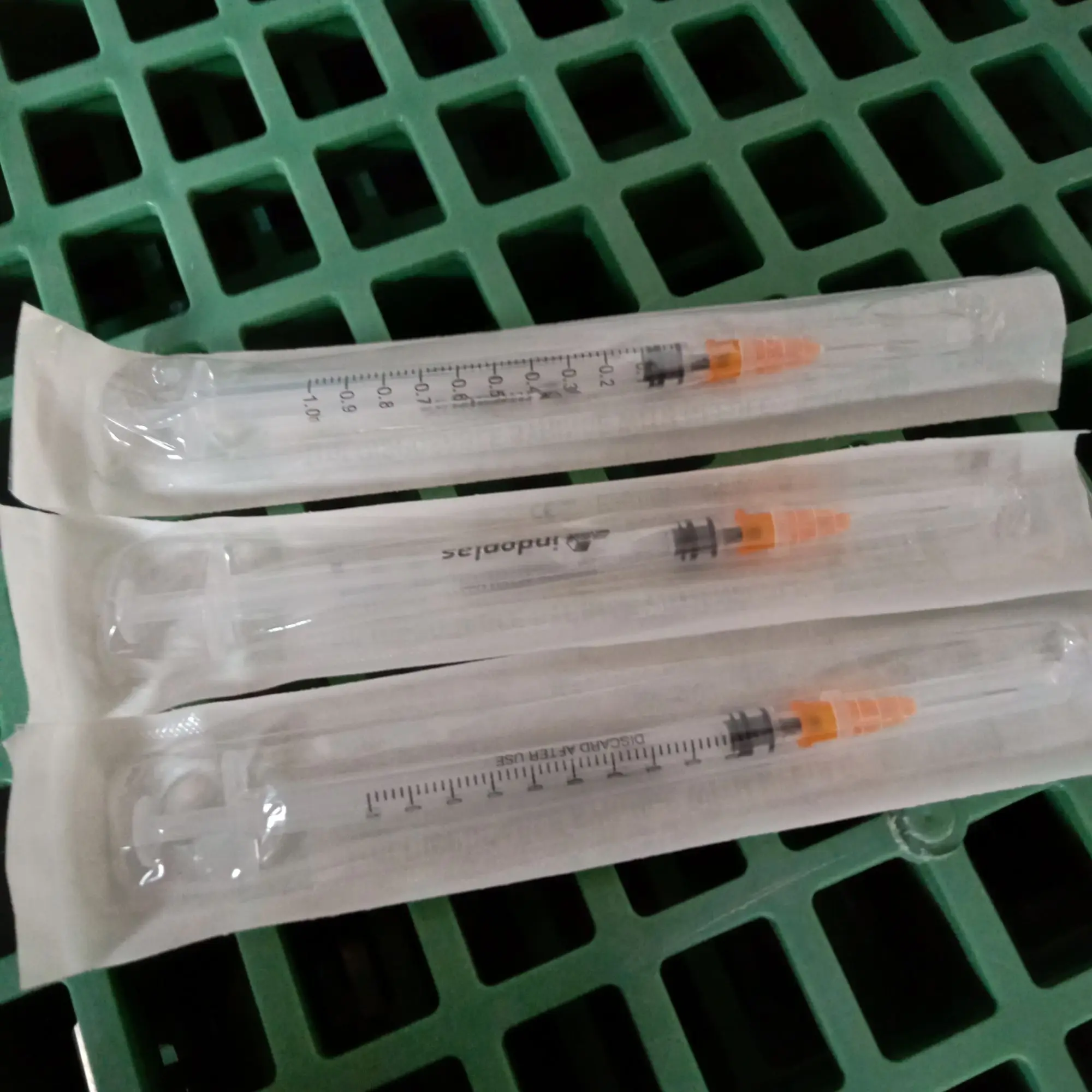 1ML Disposable Syringe with Needle - 3PCS
