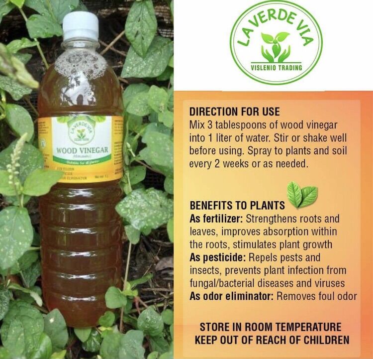 Wood Vinegar 1 liter (Fertilizer, Pesticide & Odor Eliminator) Lazada PH
