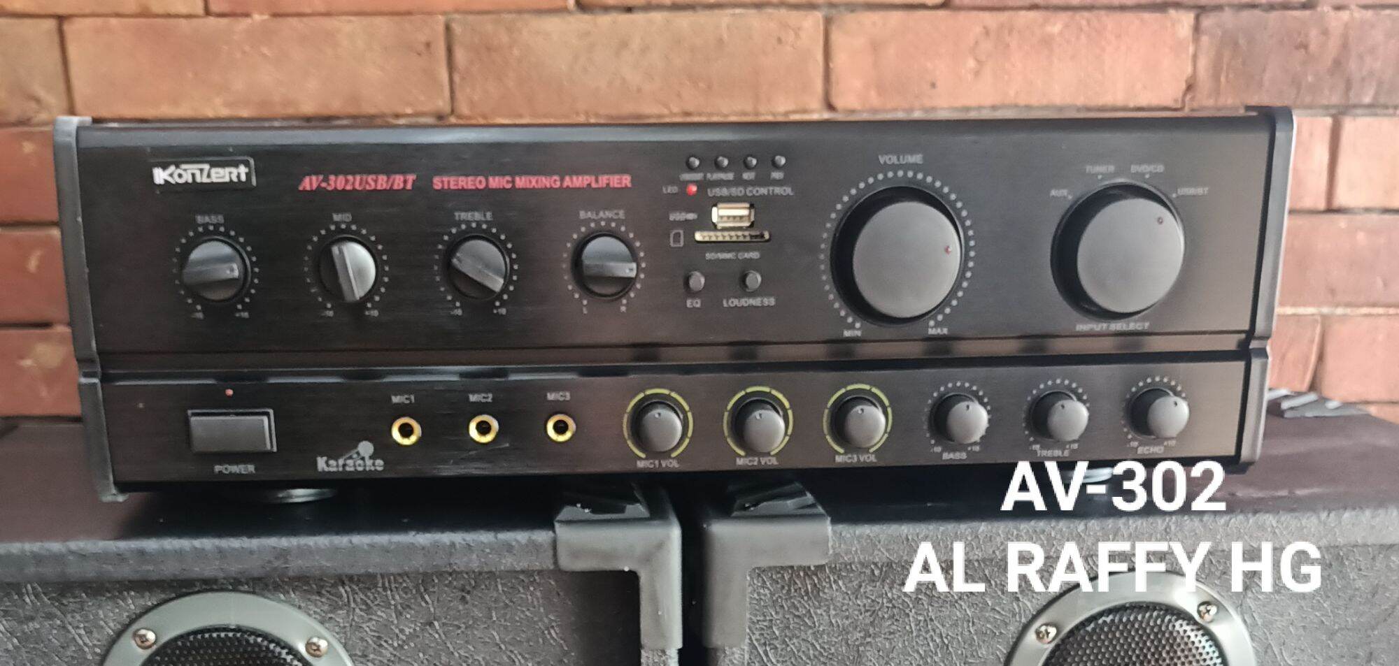 AV302 AMPLIFIER 1000watts (USB, BLUETOOTH) Lazada PH