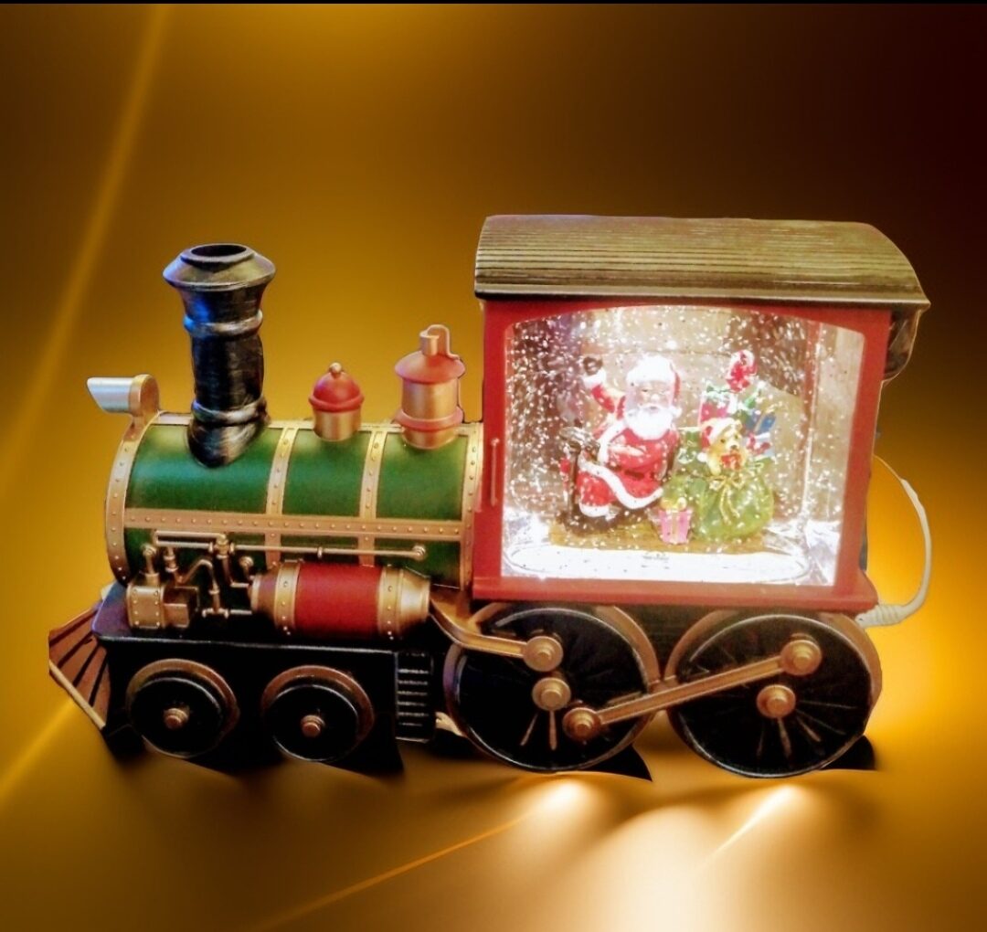 Product photo of Musical Santa Claus Train with Animated Snow from its Lazada listing