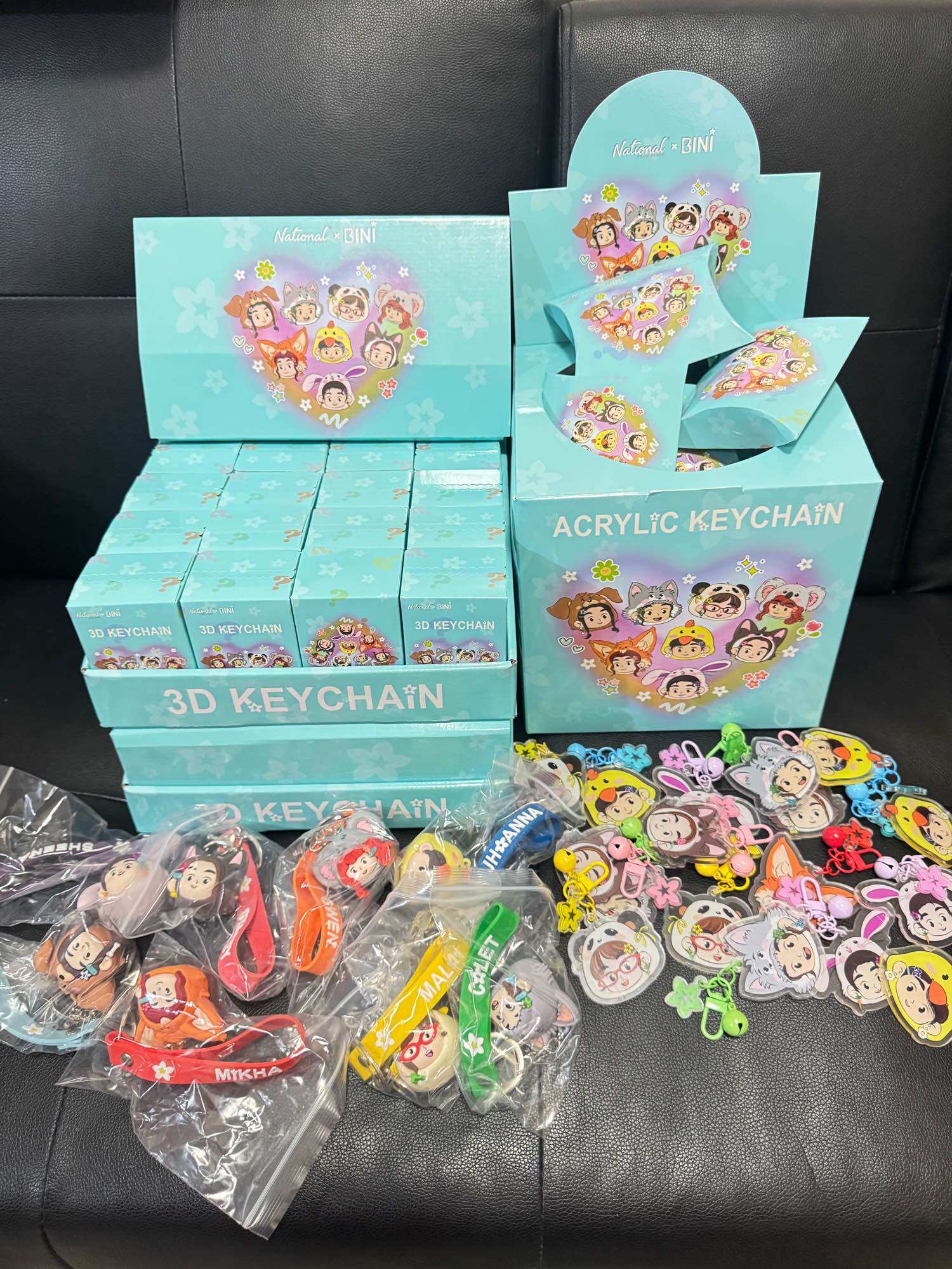 NBS X BINI OFFICIAL Acrylic 3D Keychain Blind Box National Book Store