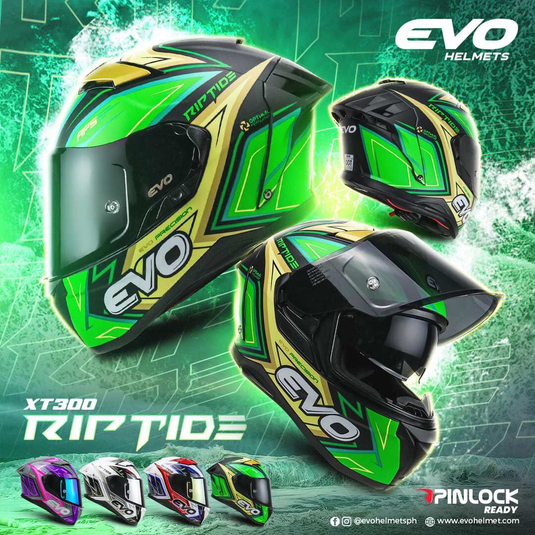 EVO XT300 Riptide Full Face Dual Visor Helmet Lazada PH