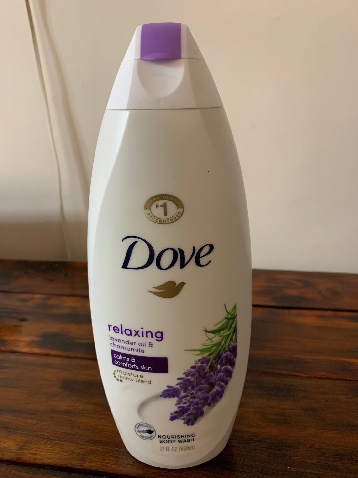 Original Dove Relaxing Lavender Oil & Chamomile Body Wash (650ml ...