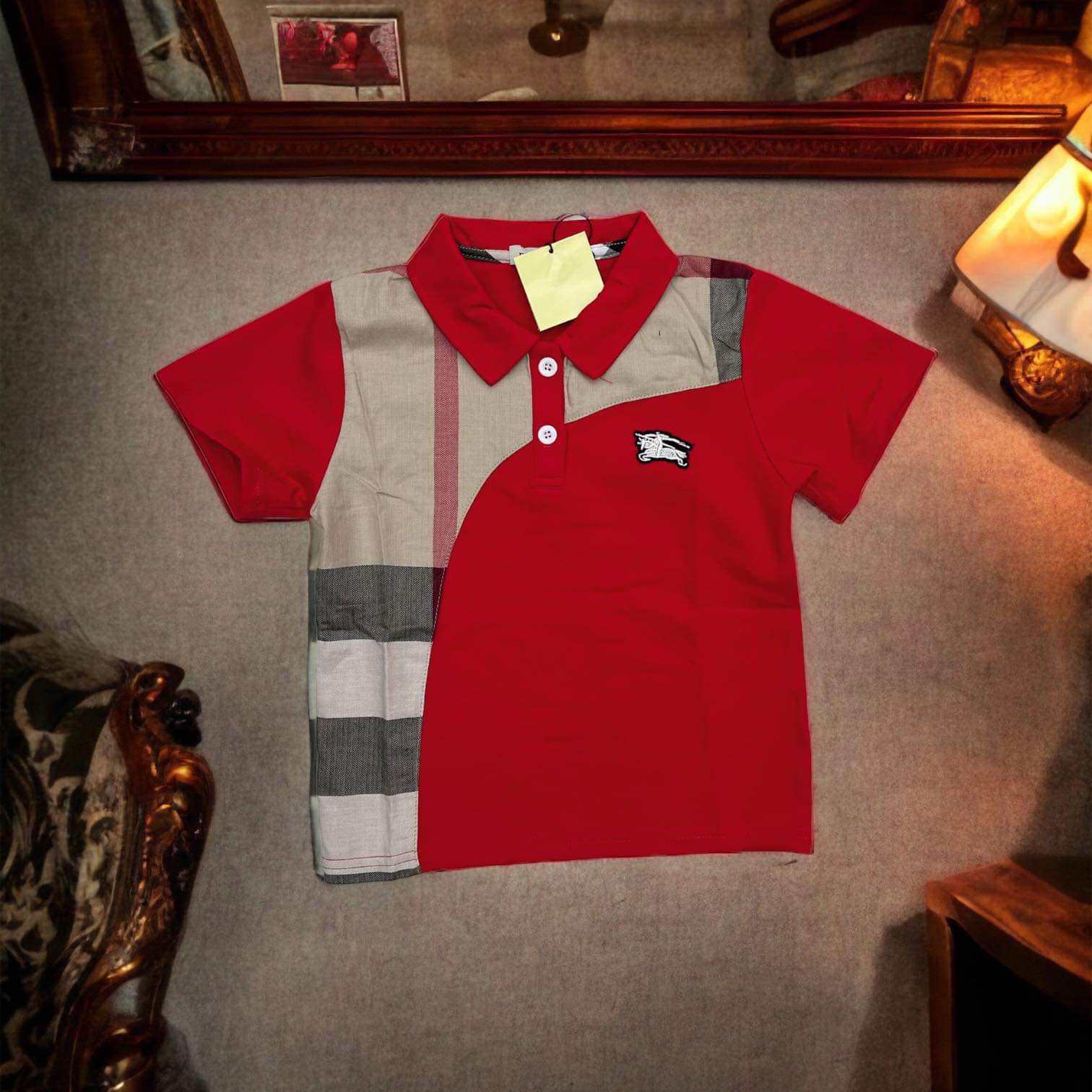 red burberry shirt for toddlers