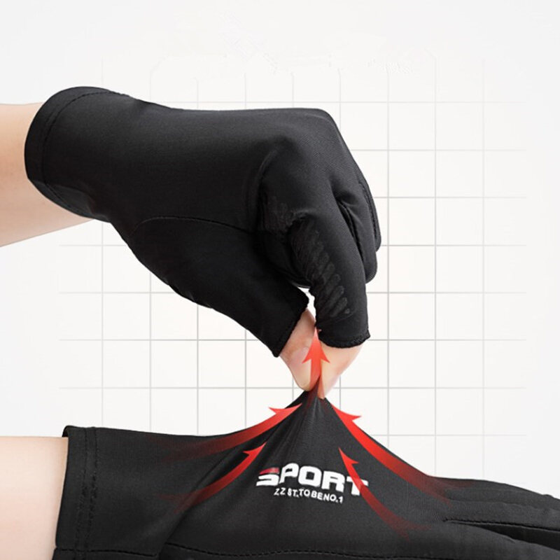 Summer Gloves Men Ice Silk Sun Proction Driving Glove Fishing Gloves Breathable Cycling Hiking Glove. 