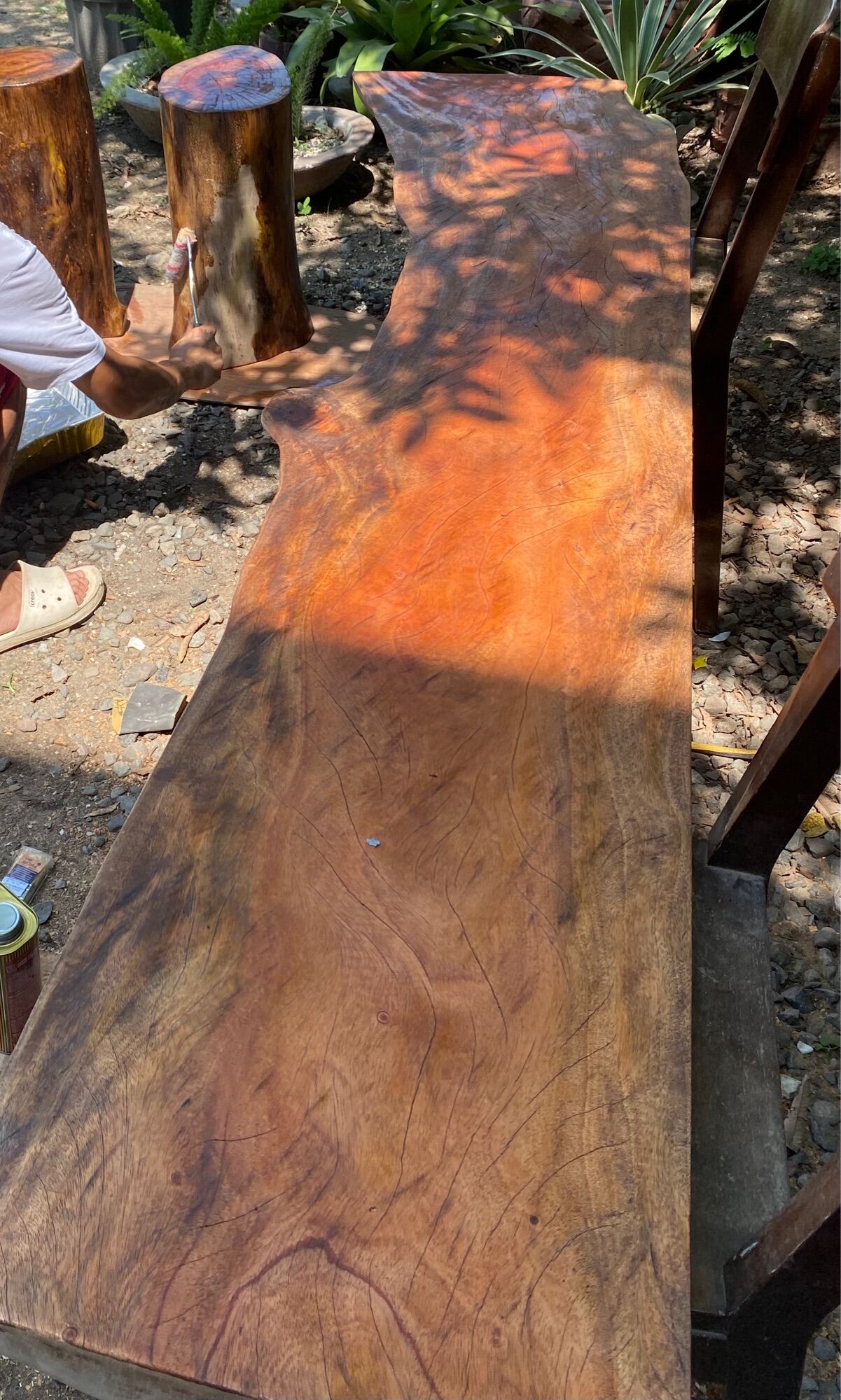 Multi purpose solid wood slabs live edge counter top Lazada PH