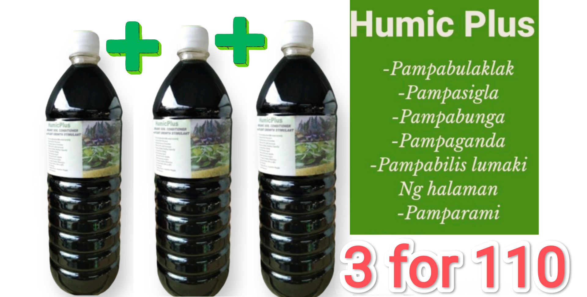 Humic Plus best soil conditioner 3 for 100 Original 1liter each | Lazada PH