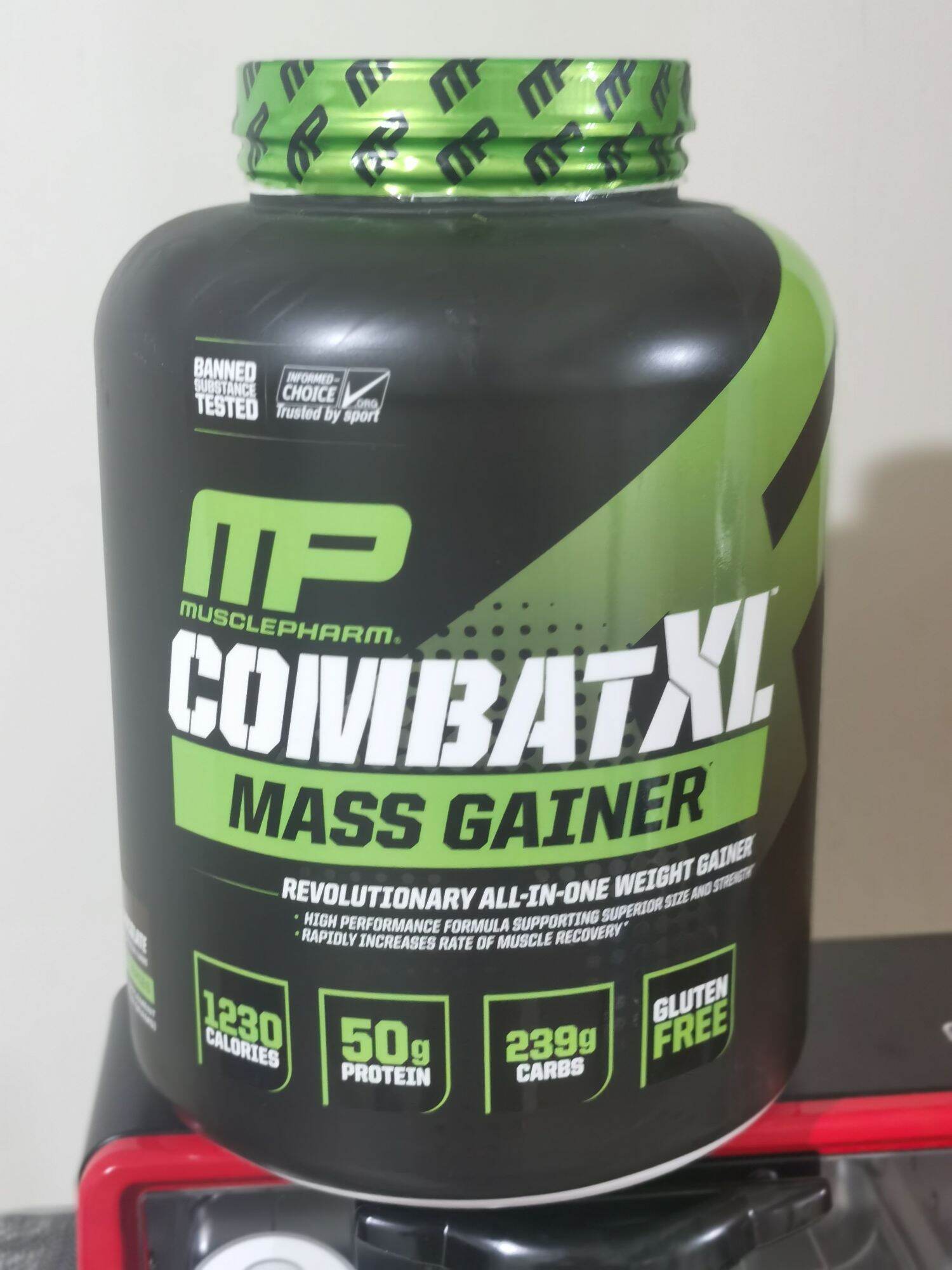 MusclePharm MP Combat XL Mass Gainer 6lb High Protein And Calorie 