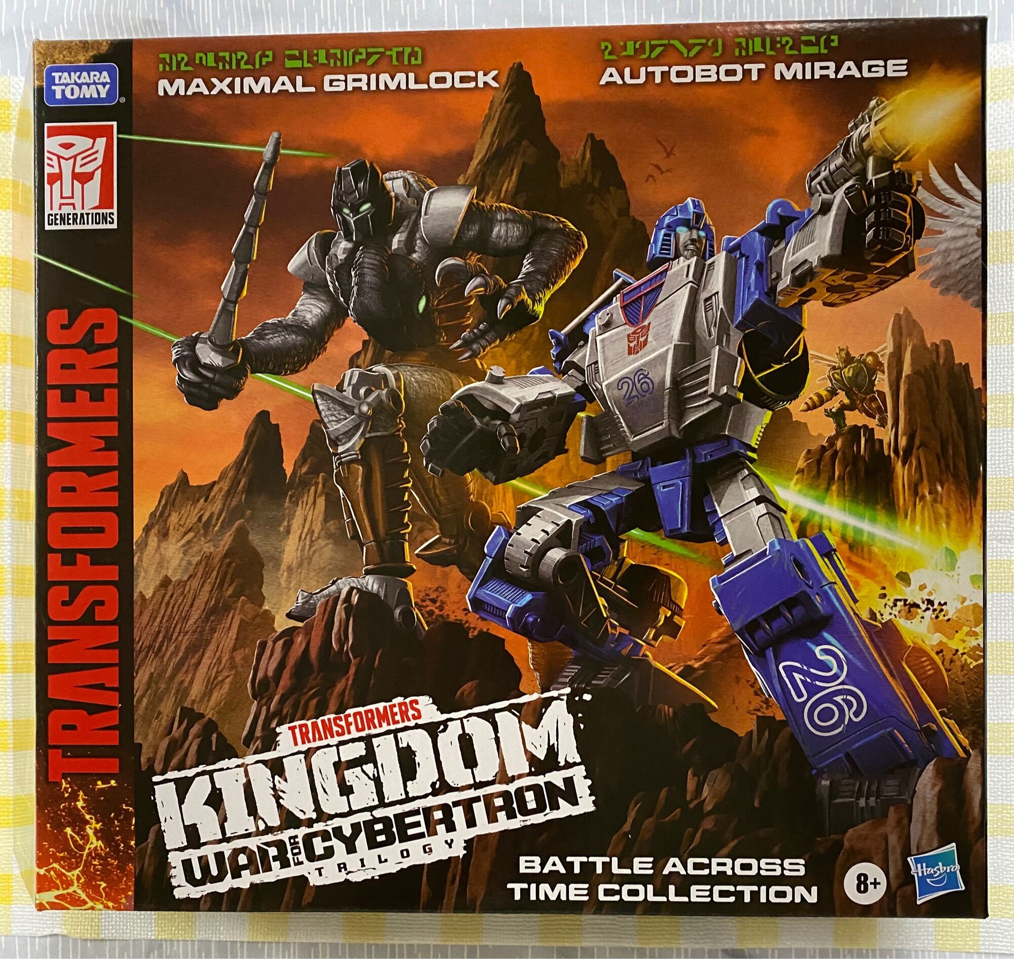 Transformers WFC Kingdom Autobot Mirage & Maximal Grimlock deluxe 2 ...