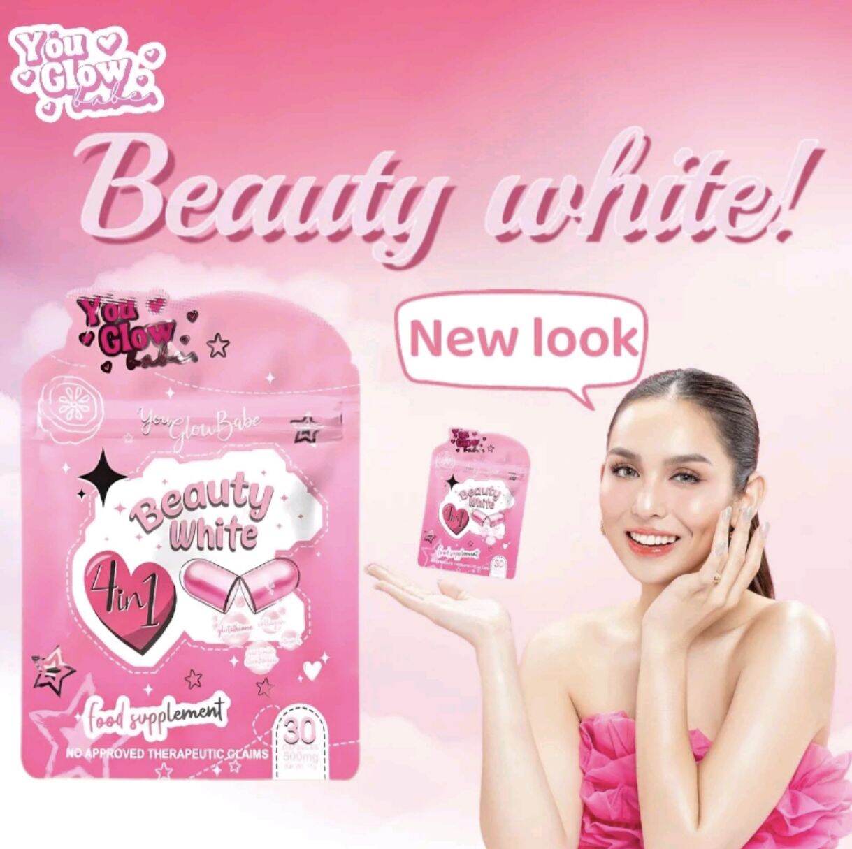 Beauty White Glutathione and Slimming Capsules by You Glow Babe  Antioxidants Vitamin C Alpha Lipoic Acid Slimming Capsules 30 Count  Cfrr-Ncr-Ft 86291 Certified Supplement - Lazada