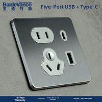 BaldeVance | Retro Industrial Style Switch and Socket Metal Panel