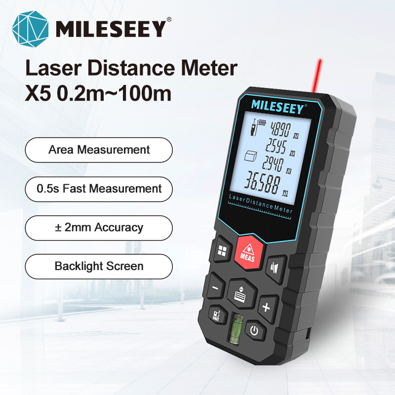 Mileseey X5 X6 лазерный дальномер laser profesional laser distance meter  trena rangefinder laser metro laser range finder Color: SuaoKi S9,  Measurement Range: 40m