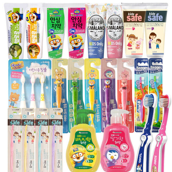 Infant /Toddler Toothbrush and Toothpaste 10-Pack. for Children Kids Elementary School Students