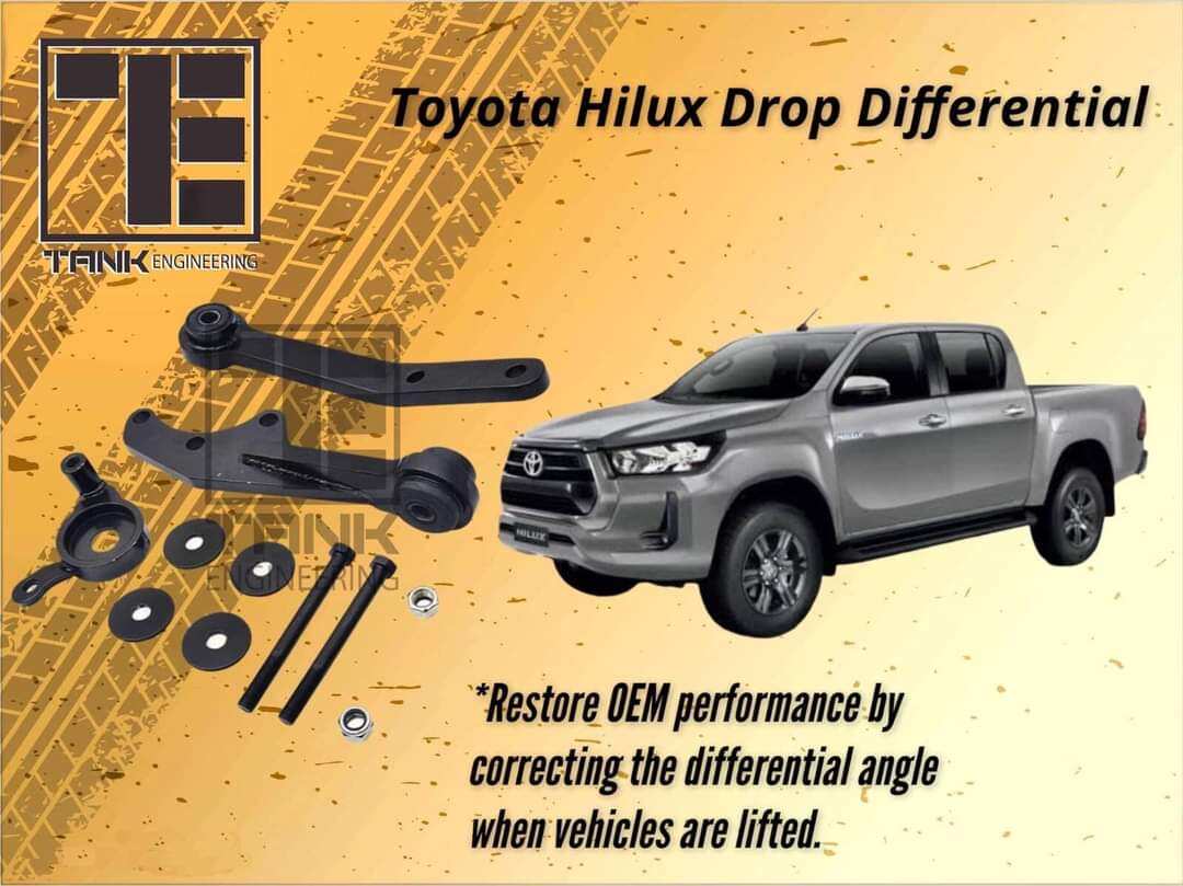 Drop Differential Kit Hilux Revo Vigo Dmax Navara NP300 Ranger T6 T7 Fj