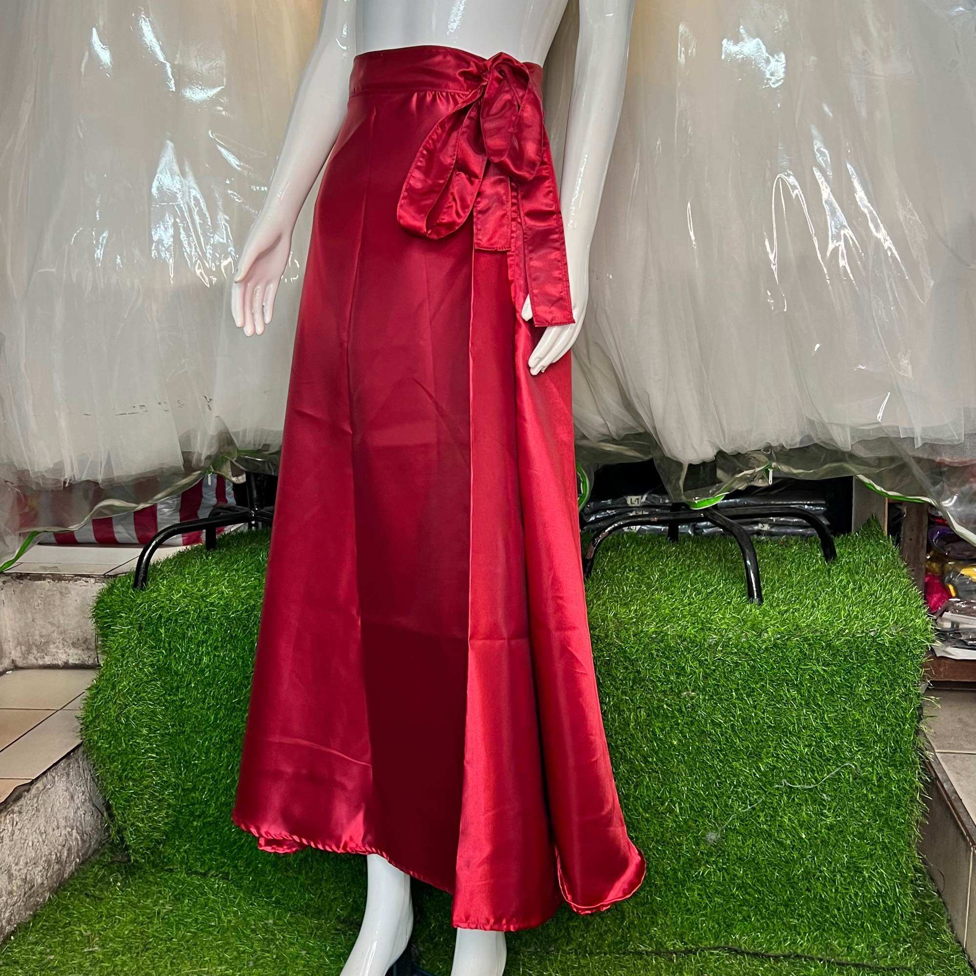 Satin Skirt Long Silk Wrap Around Skirt Silk Wrap Over Skirt Long