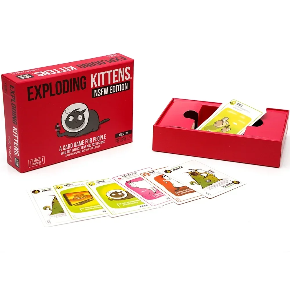 Exploding Kittens NSFW Edition New Strategic Card Game 2025 Board Game ...