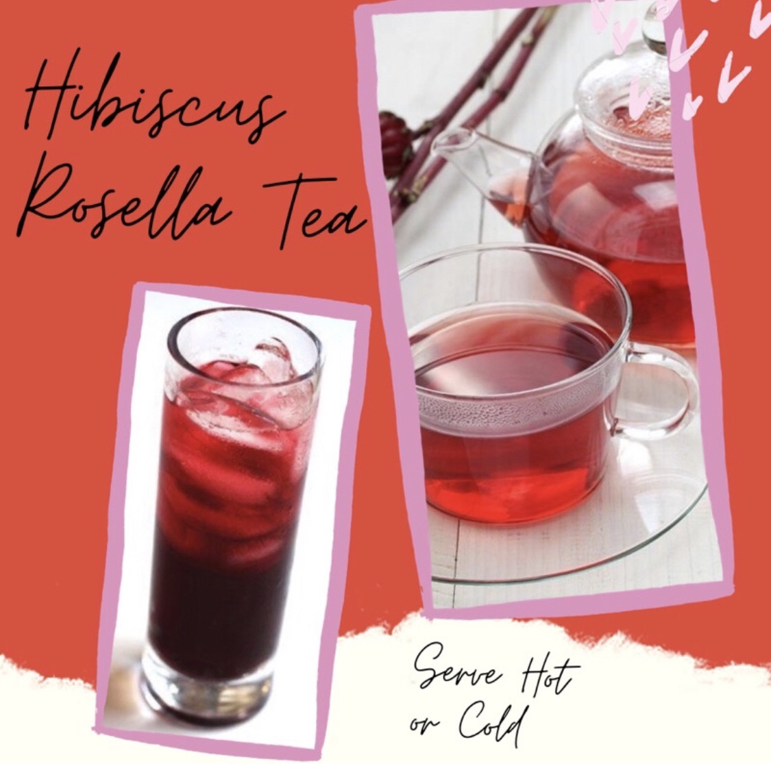 Hibiscus Tea/ Hibiscus Rosella Tea/ Red Tea🫖💖