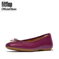 [LAZ EXCLUSIVE] FITFLOP X HEART DELICATO BOW SOFT LEATHER BALLERINAS - RUBY (HX8-288)