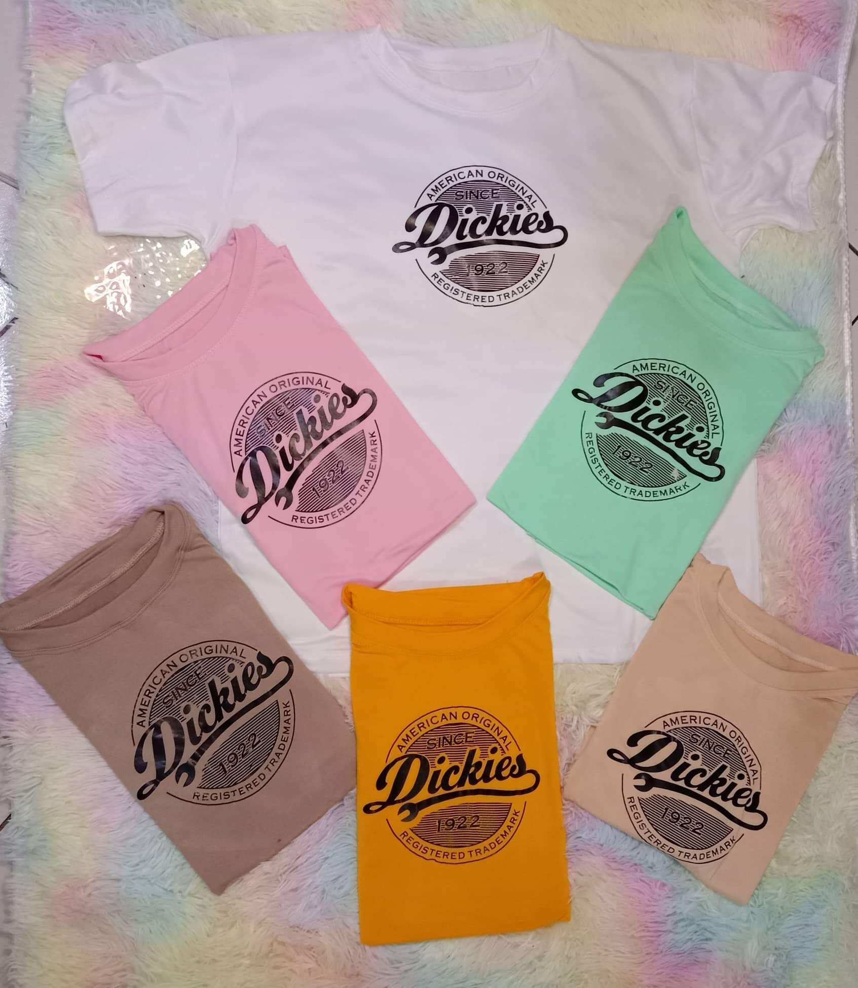 CIRCLE LOGO DIC-KIES PLAIN TSHIRT UNISEX WITH SIZES XS-2xL