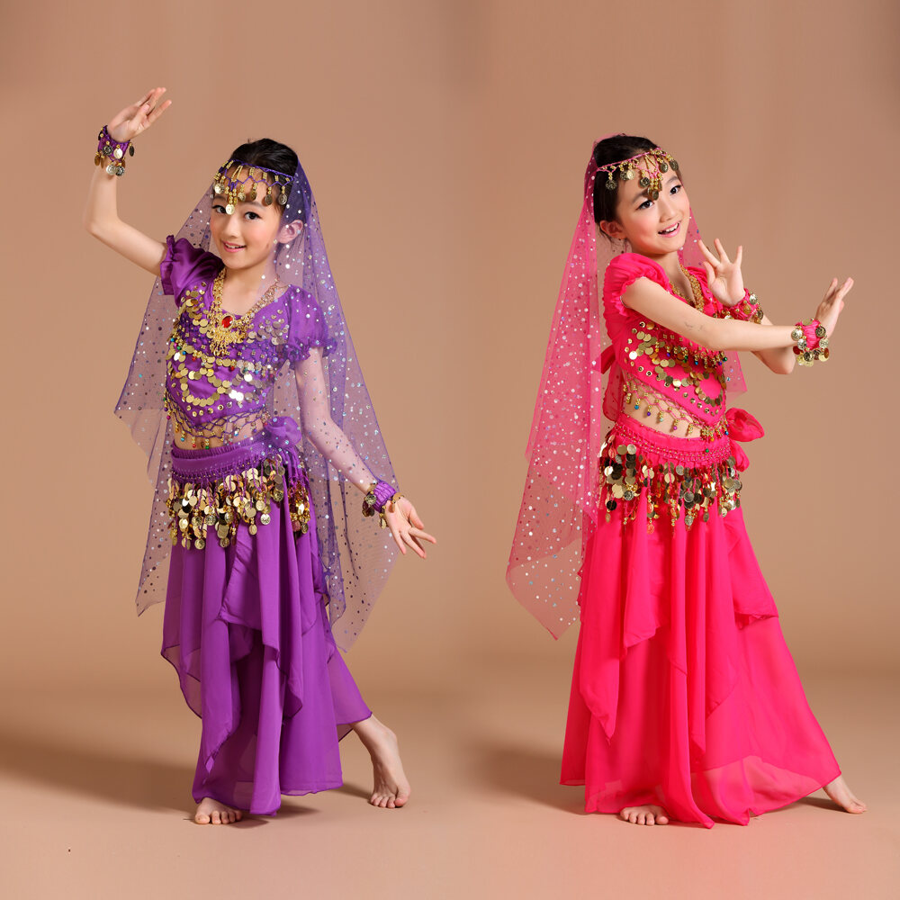 Children's 61 Performance Costumes Belly Dance Girls Performing