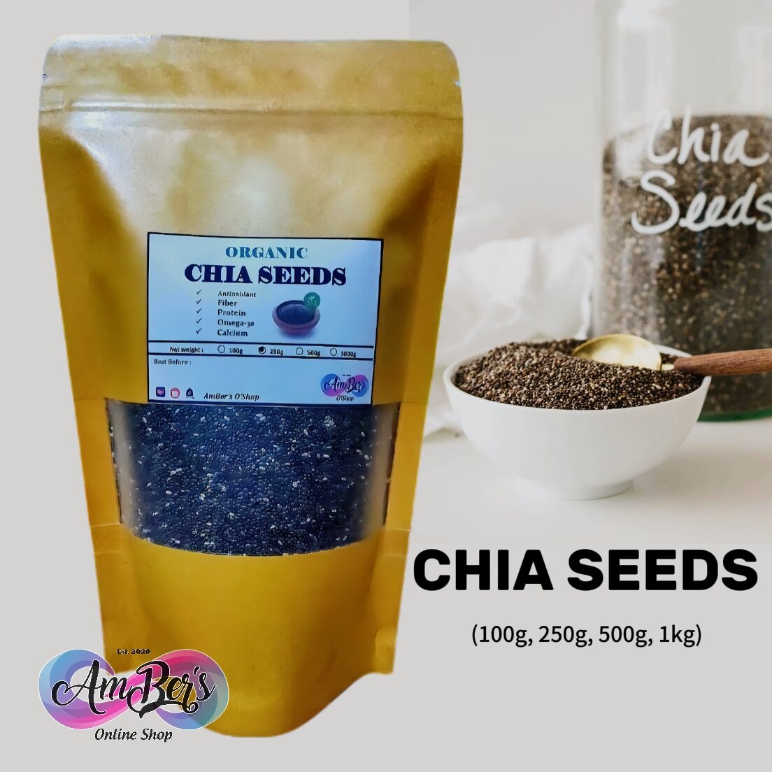 Organic Chia Seeds Authentic / Keto / Low carb