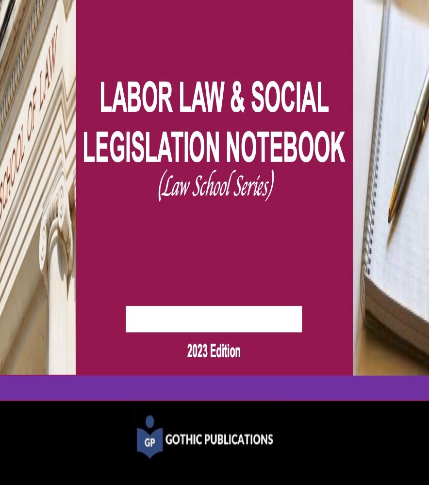 (CodalLaw School) Labor Law & Social Legislation Notebook (2023
