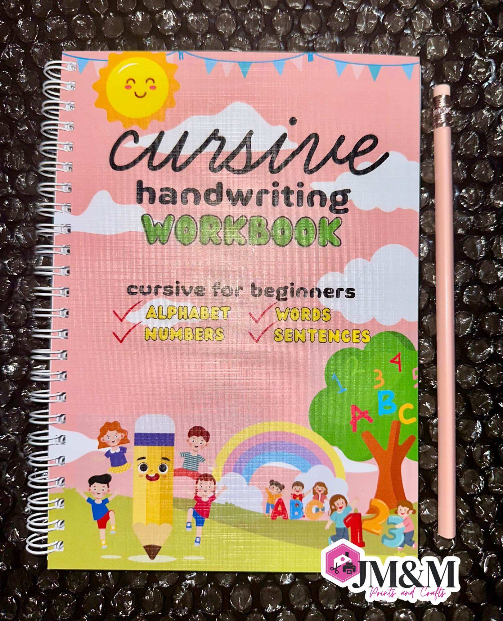Cursive Handwriting Workbook 70pages