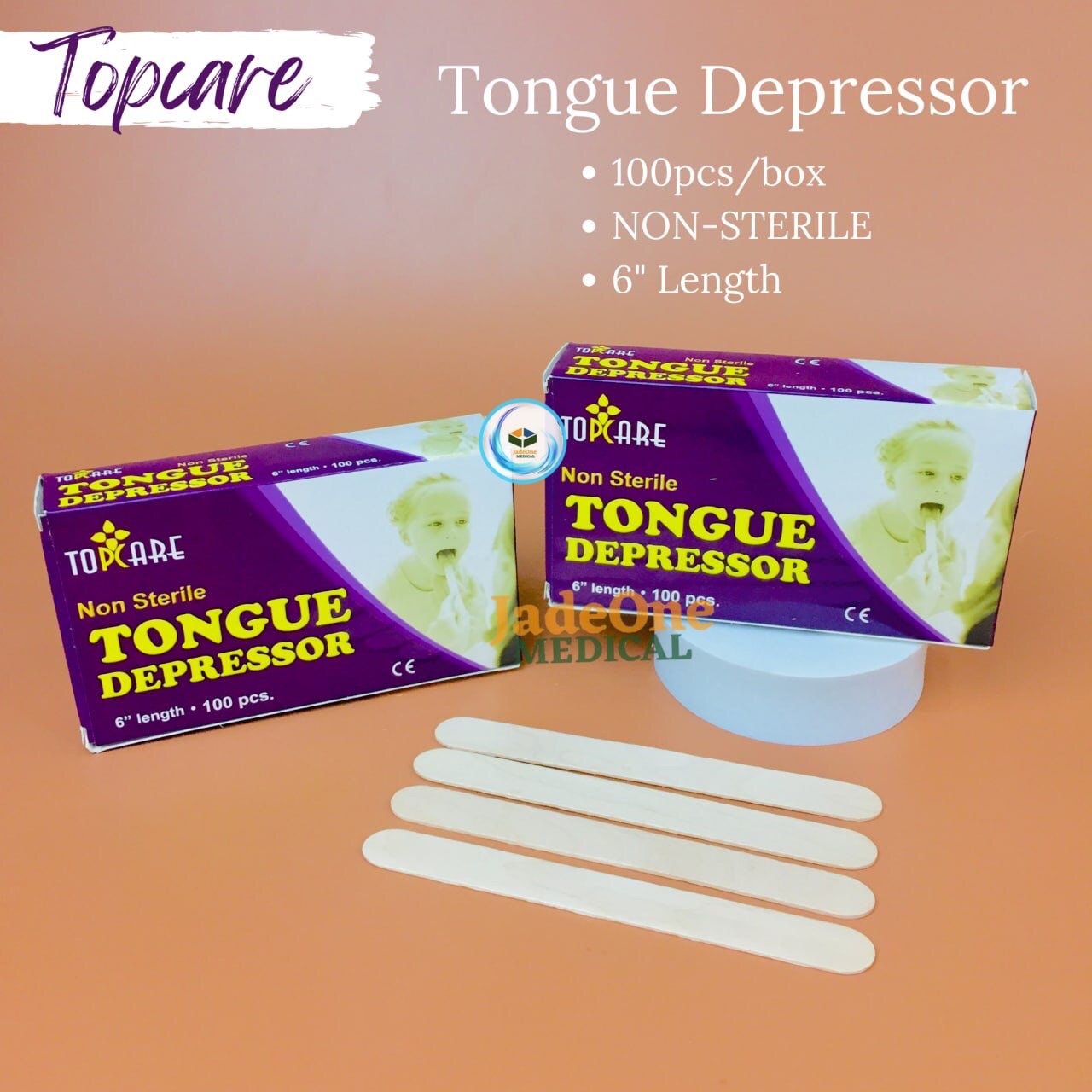 Topcare Tongue Depressor Non Sterile 6 100 Pcs Lazada Ph