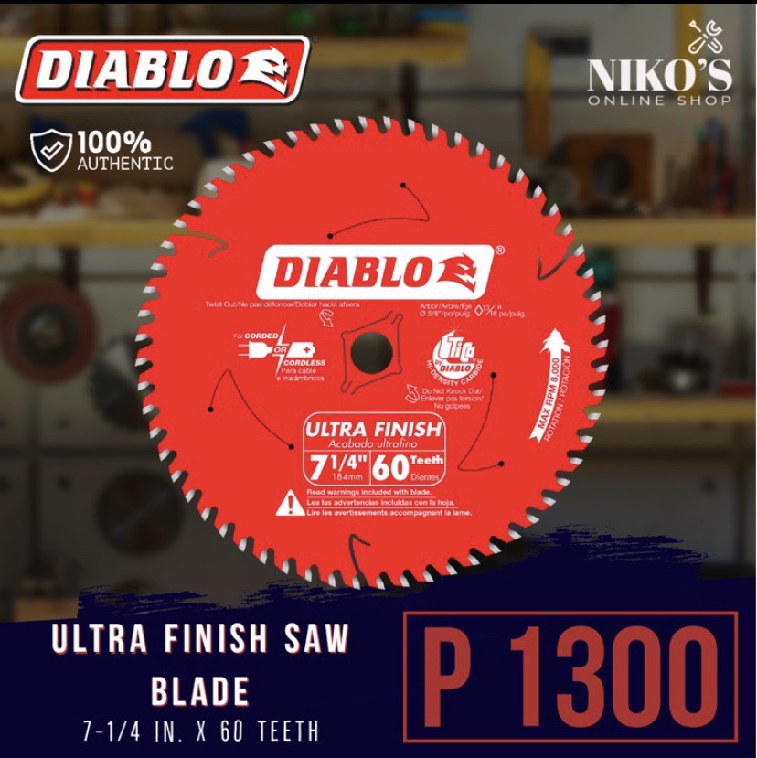 Diablo Blade 7 1 4 60t Lazada Ph, Diablo Table Saw Blade 100