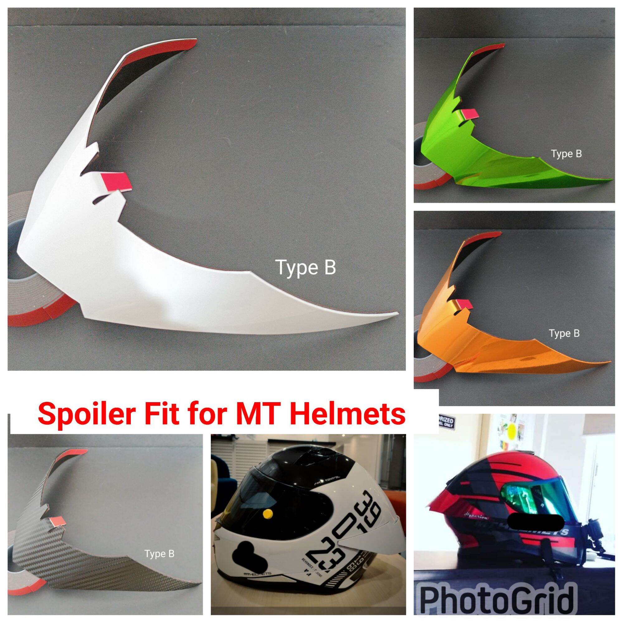 helmet spoiler for mt Avenue SV Regina Specialties MT HELMETS Spoiler Center