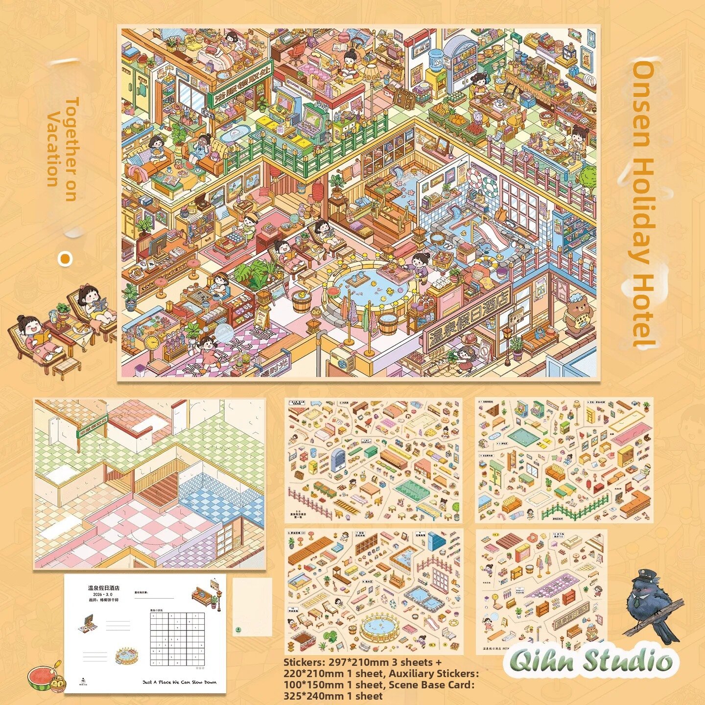 Stress Relief Decal DIY Hand Account Stickers Miniature Scene