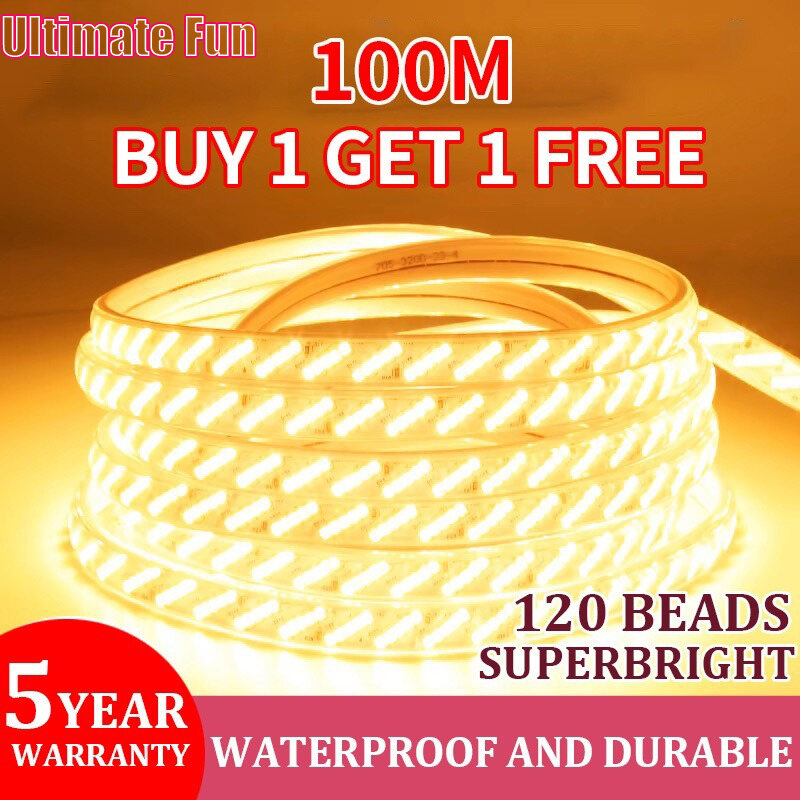 Buy 1 Get 1 Free Waterproof LED Strip Lights