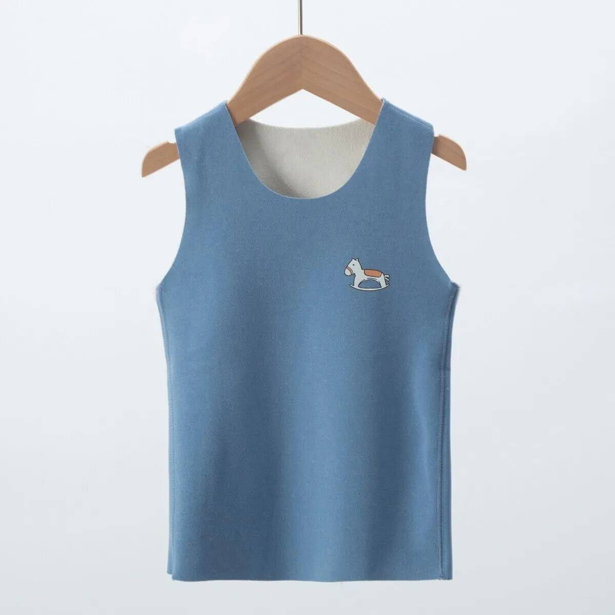Children's Thermal Vest German Velvet Seamless inside Wear Heat for Men