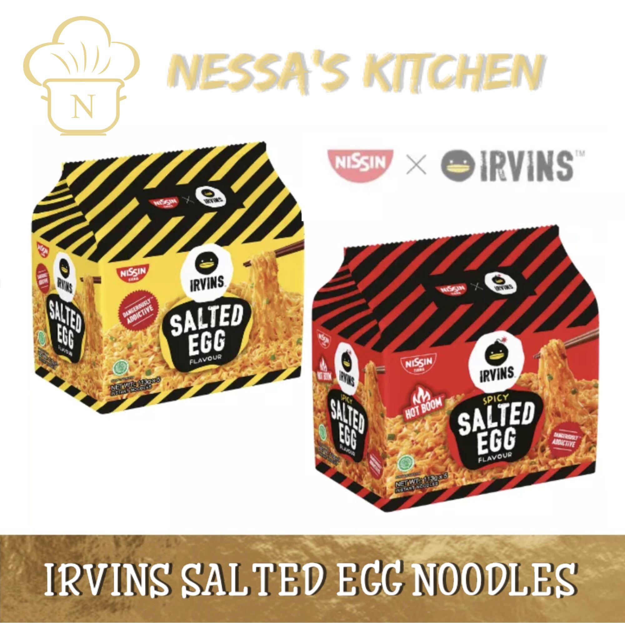 Nissan Irvins Salted Egg Instant Noodles Original and Spicy Lazada PH